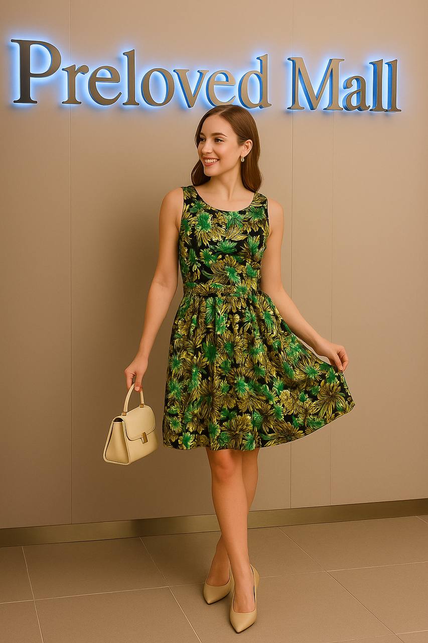 Floral Print Sleeveless Dress