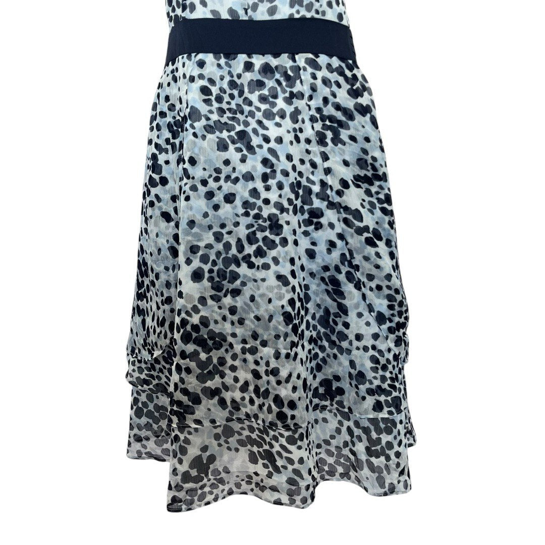 Gray and Black Animal Dress