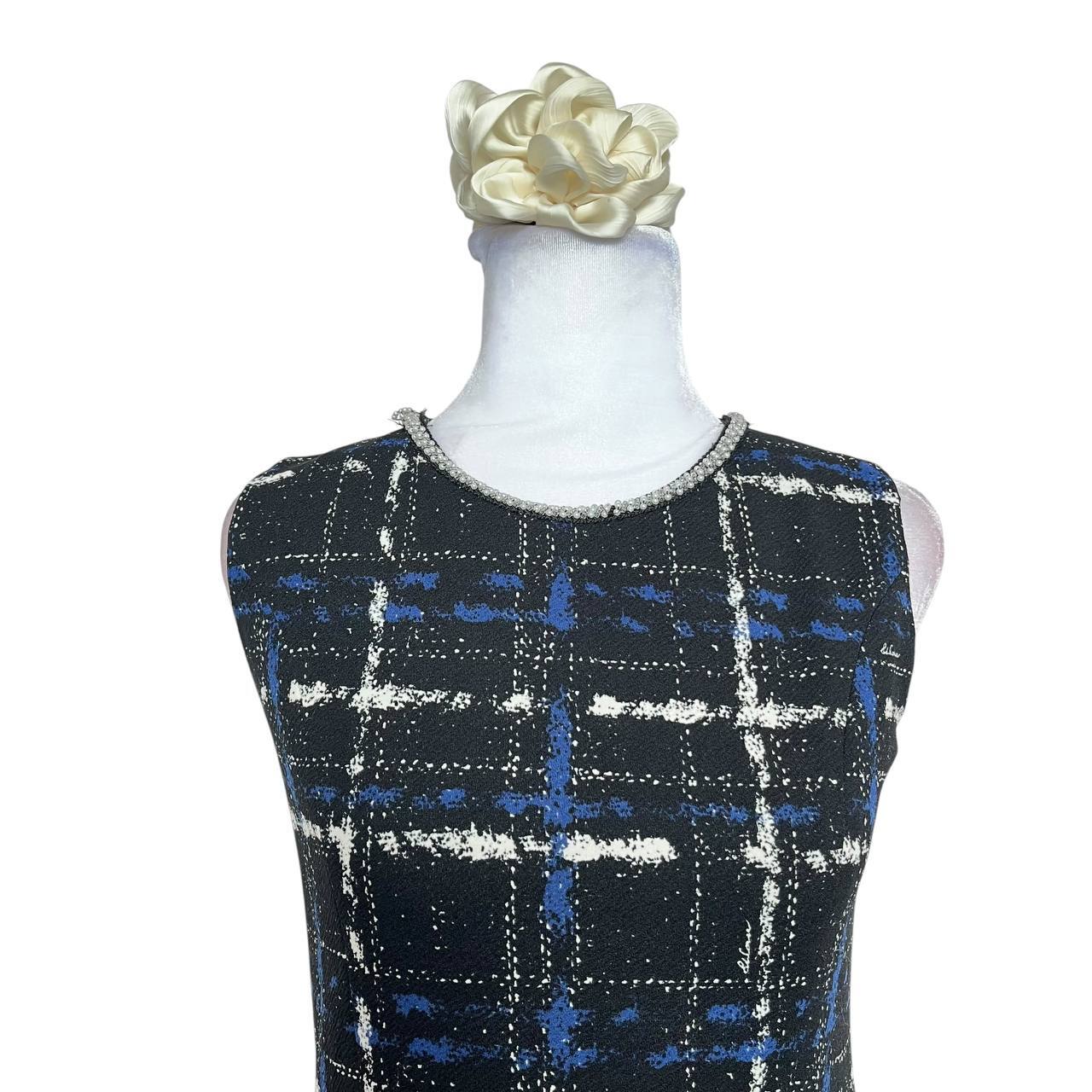 Elegant Plaid Sleeveless Dress