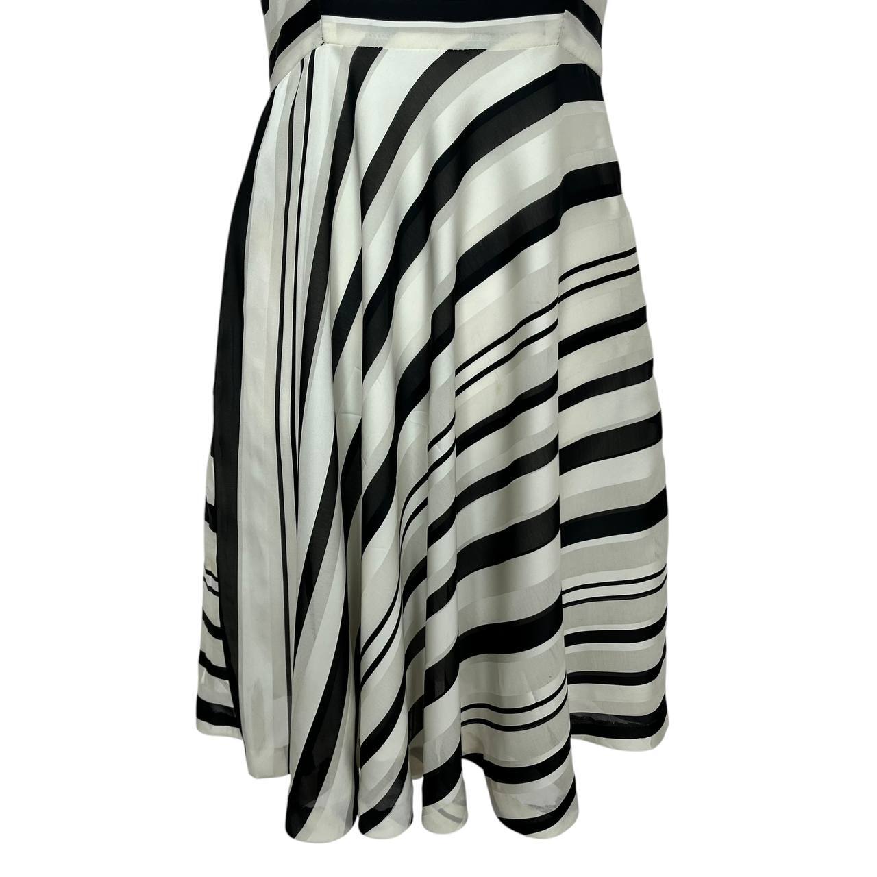 Striped Fit and Flare Dress