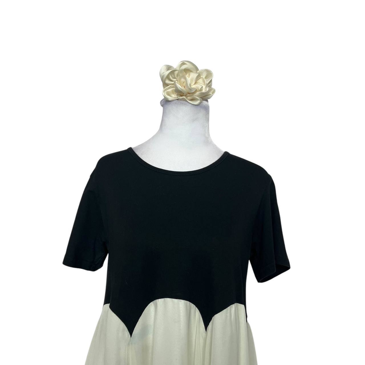 Black and White A-Line Dress