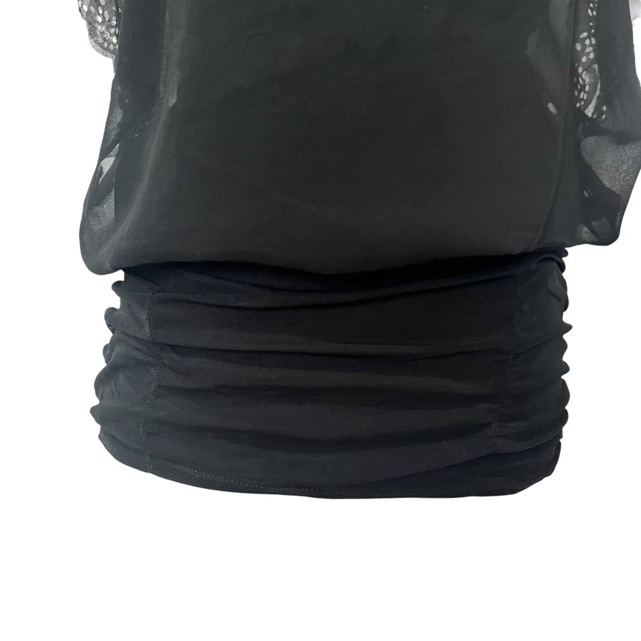 Elegant Black Sheer Blouse