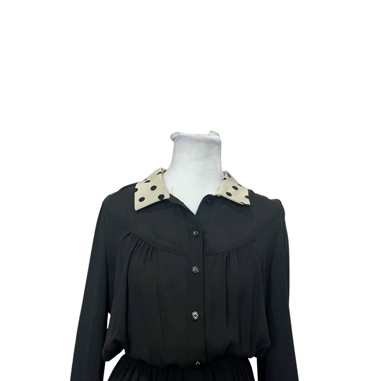 Vintage A-Line Dress with Elastic Waist