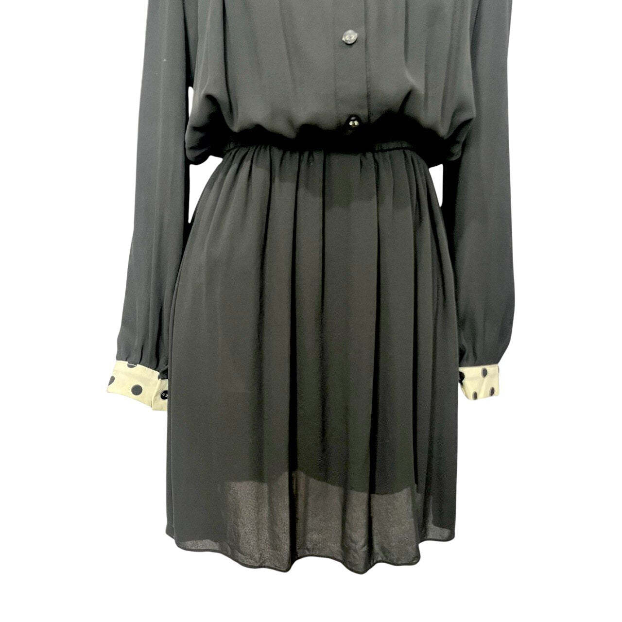 Vintage A-Line Dress with Elastic Waist