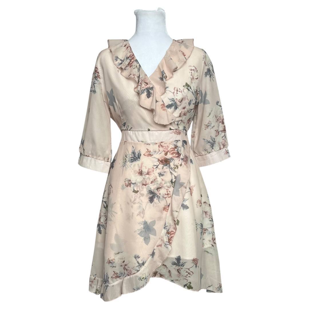 Elegant Floral Ruffle Dress