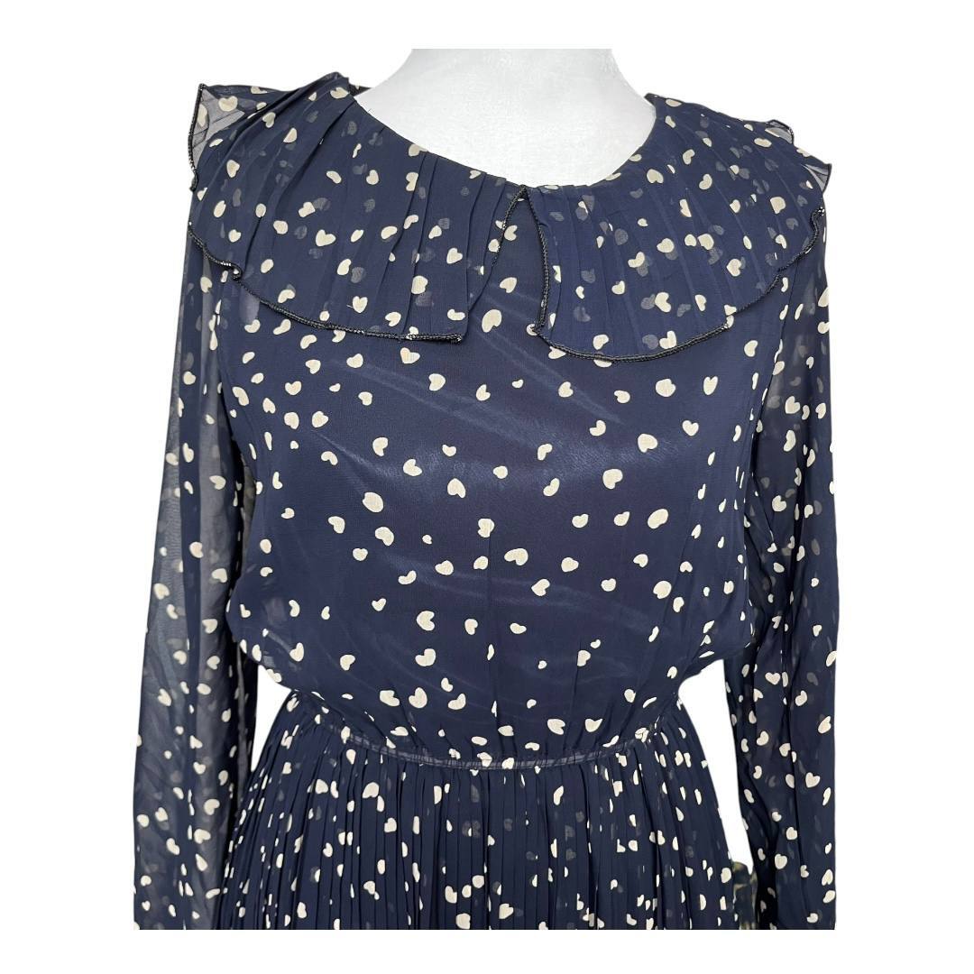 Navy Blue Polka Dot Dress