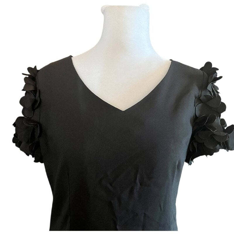 Elegant Black Ruffle Dress