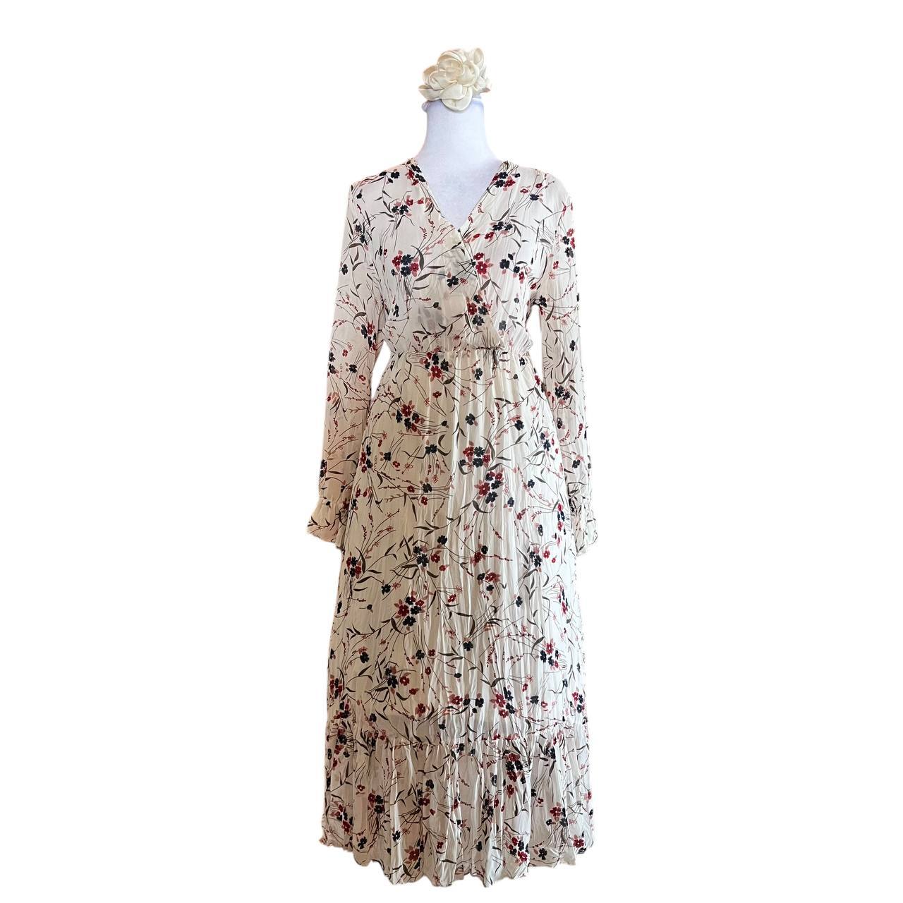 Floral Long-Sleeved Maxi Dress