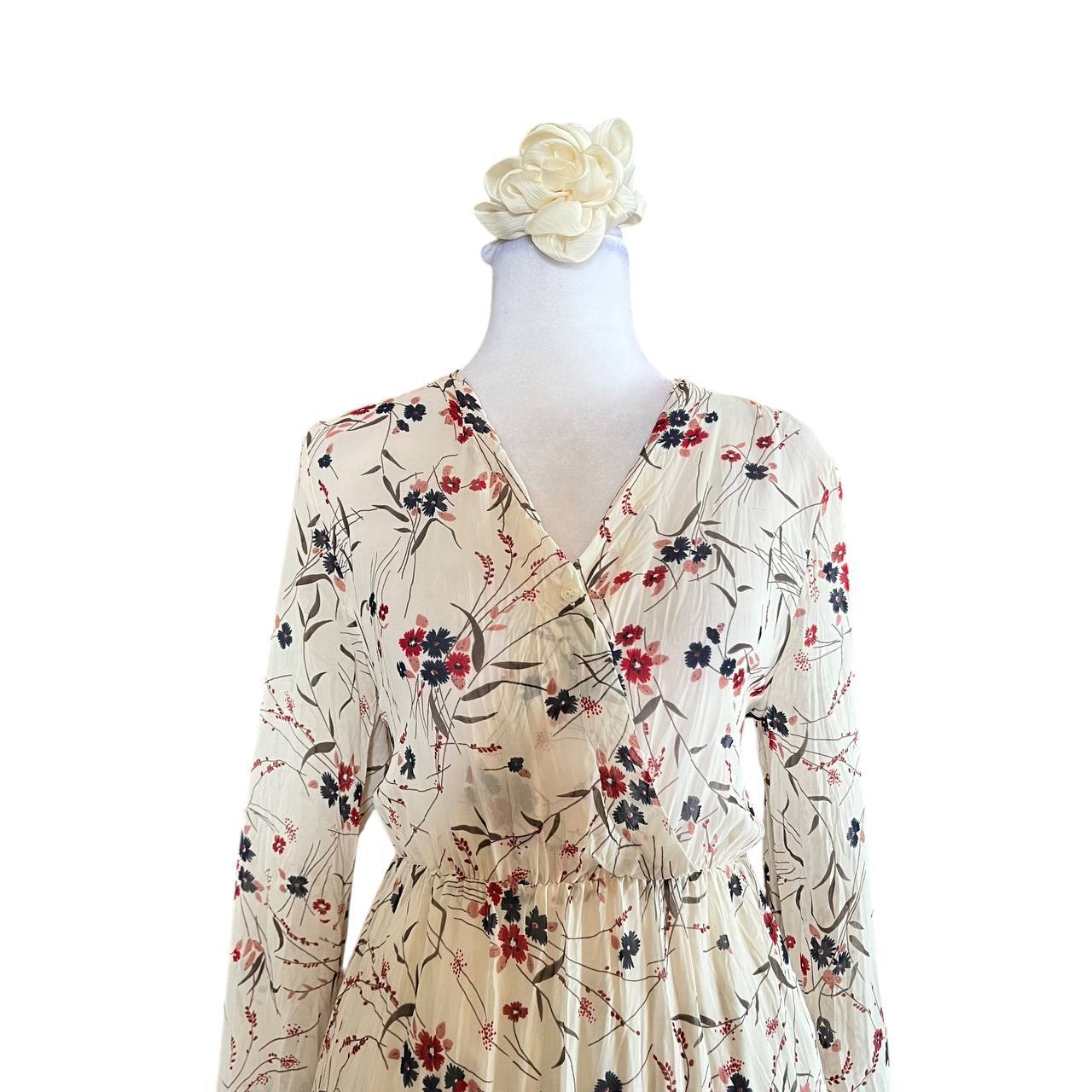 Floral Long-Sleeved Maxi Dress