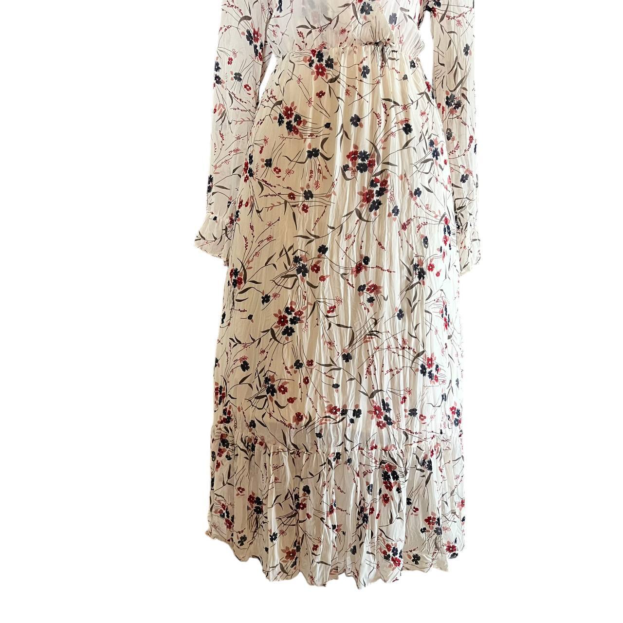 Floral Long-Sleeved Maxi Dress