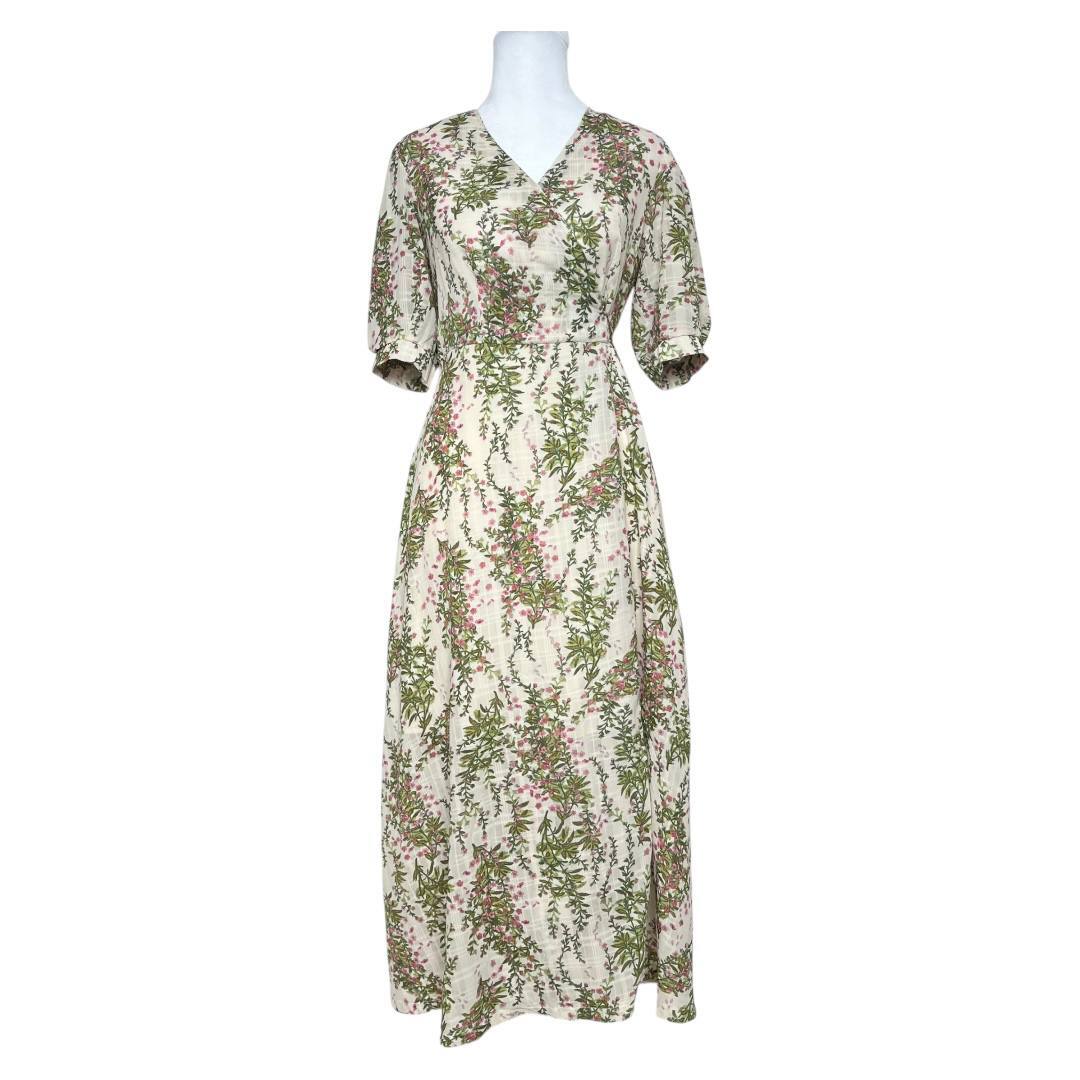 Vintage Bohemian Floral Maxi Dress