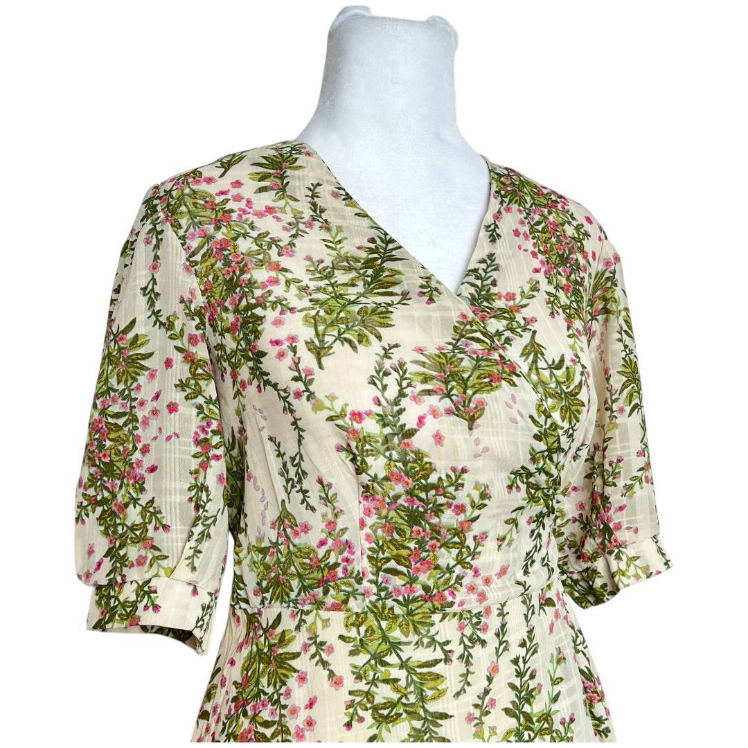 Vintage Bohemian Floral Maxi Dress