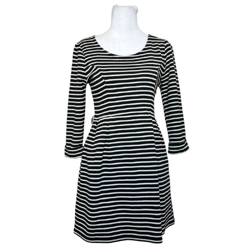 Black and white striped