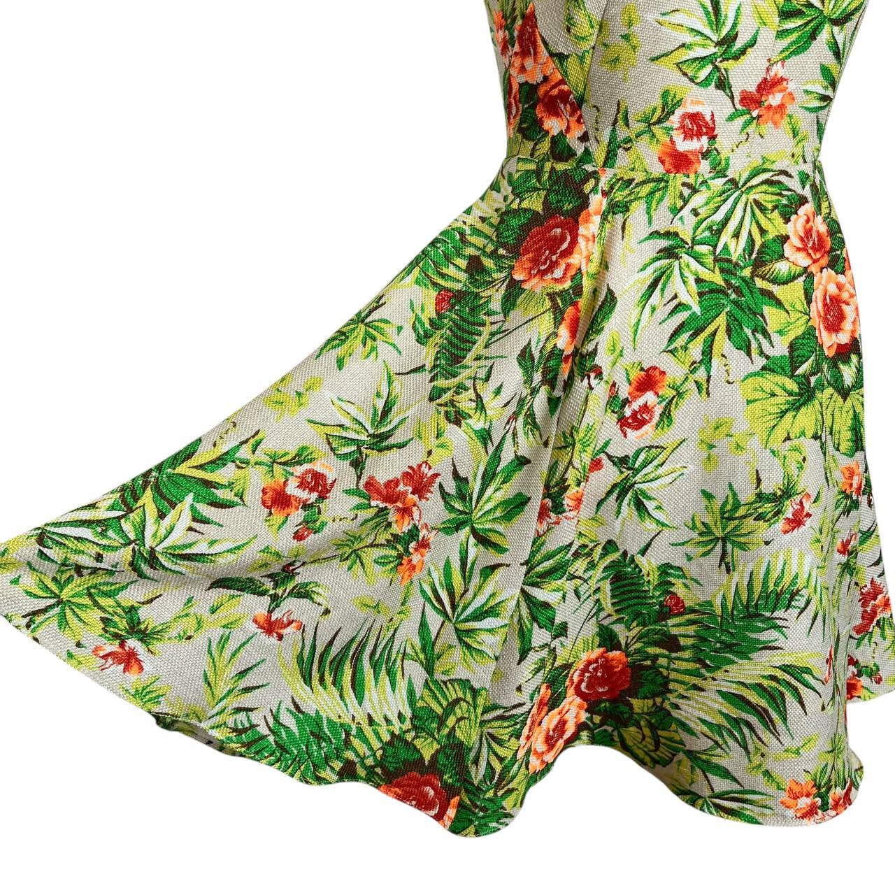 Floral Print Fit and Flare Dress