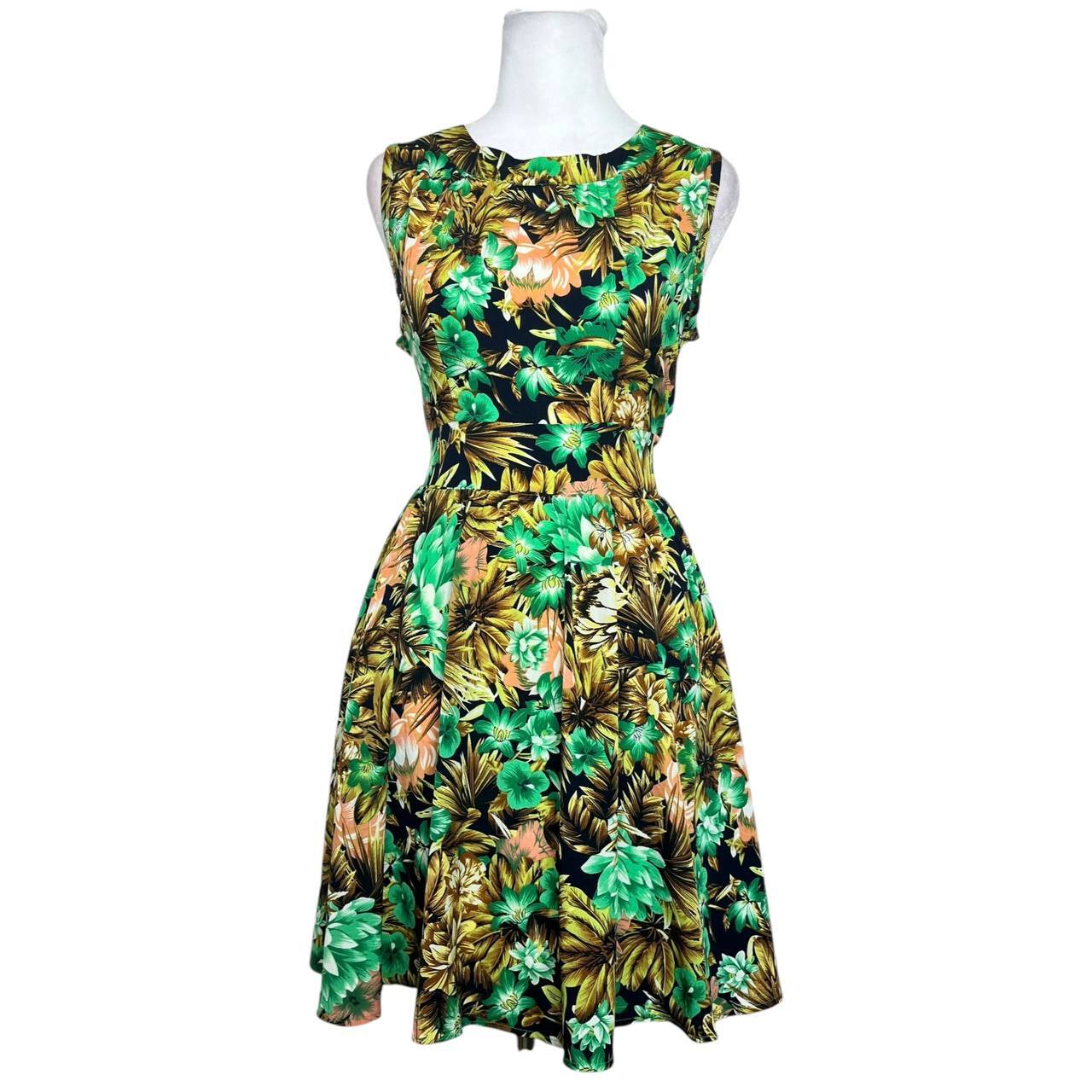 Floral Print Sleeveless Dress