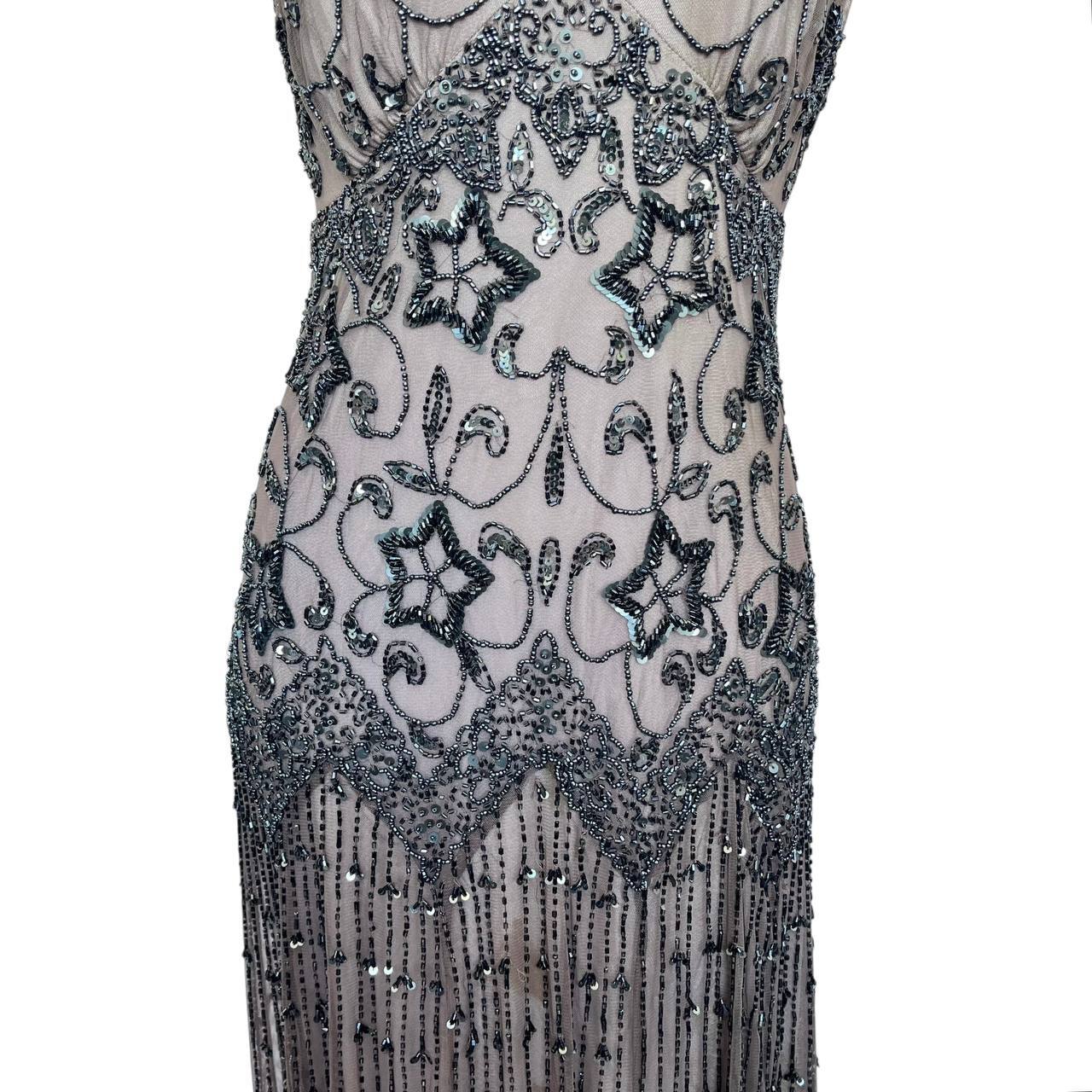 Elegant Vintage Beaded Gown