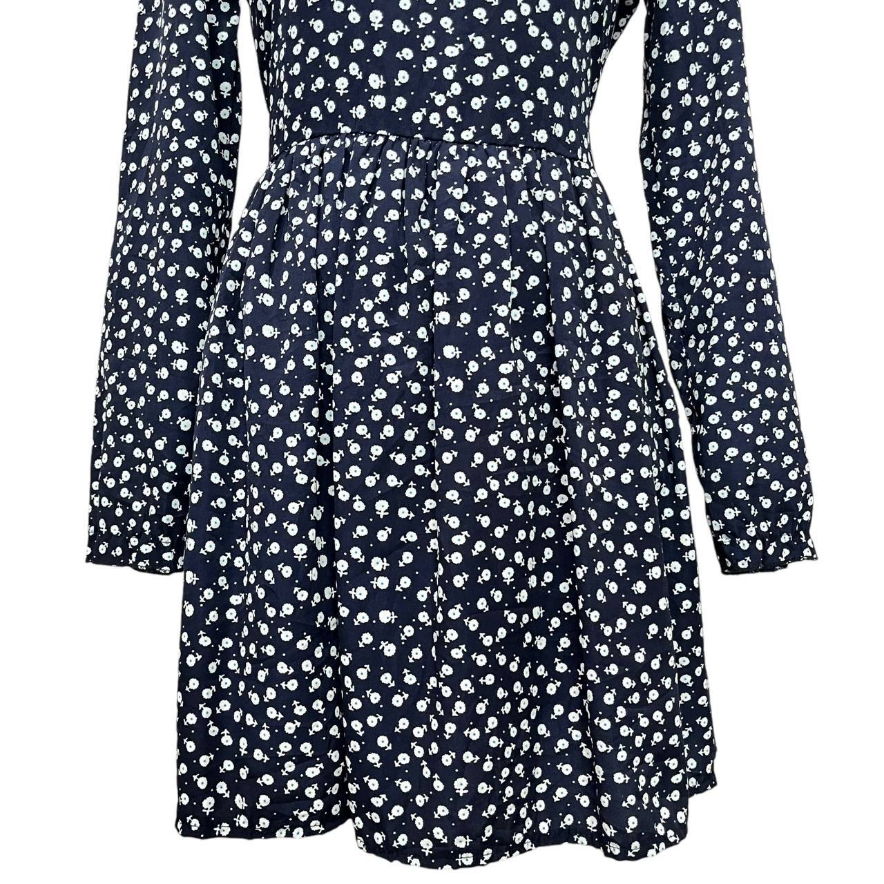 Navy Floral Mini Dress