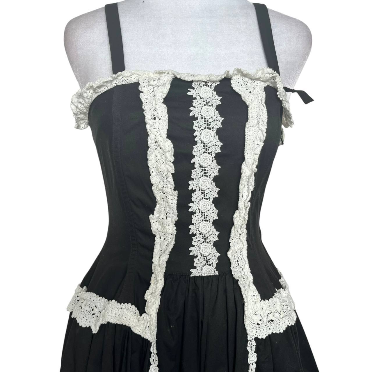 Black White Lace Dress