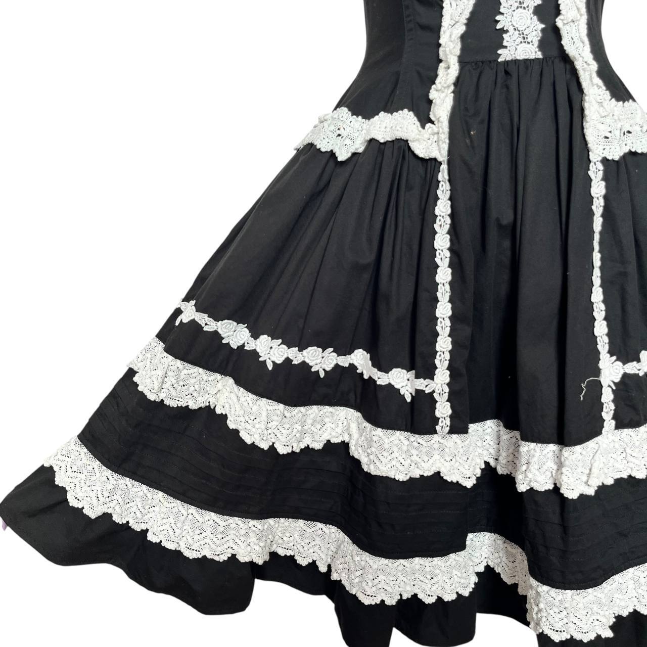 Black White Lace Dress