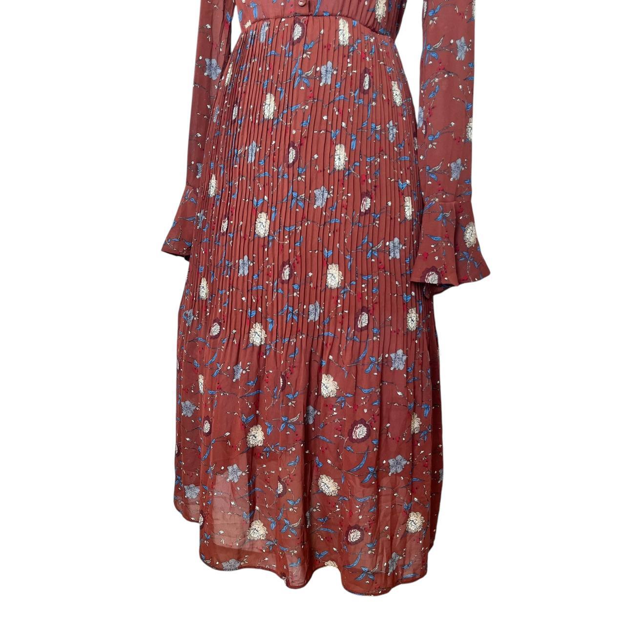 Vintage Maroon Midi Dress