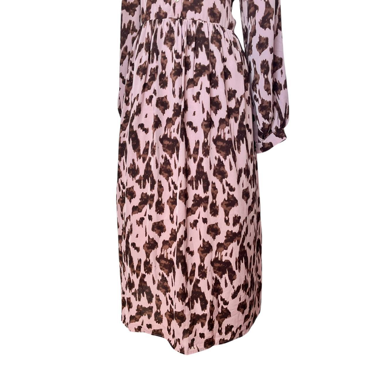 Abstract Print Midi Dress