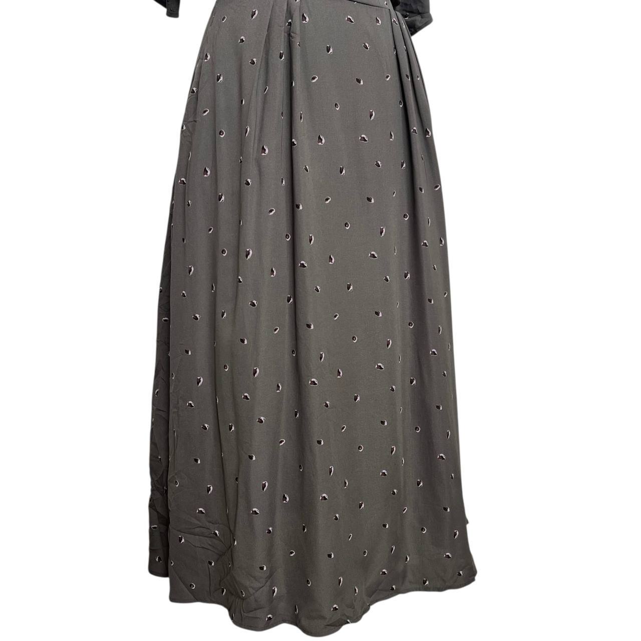 Grey Vintage Wrap Dress