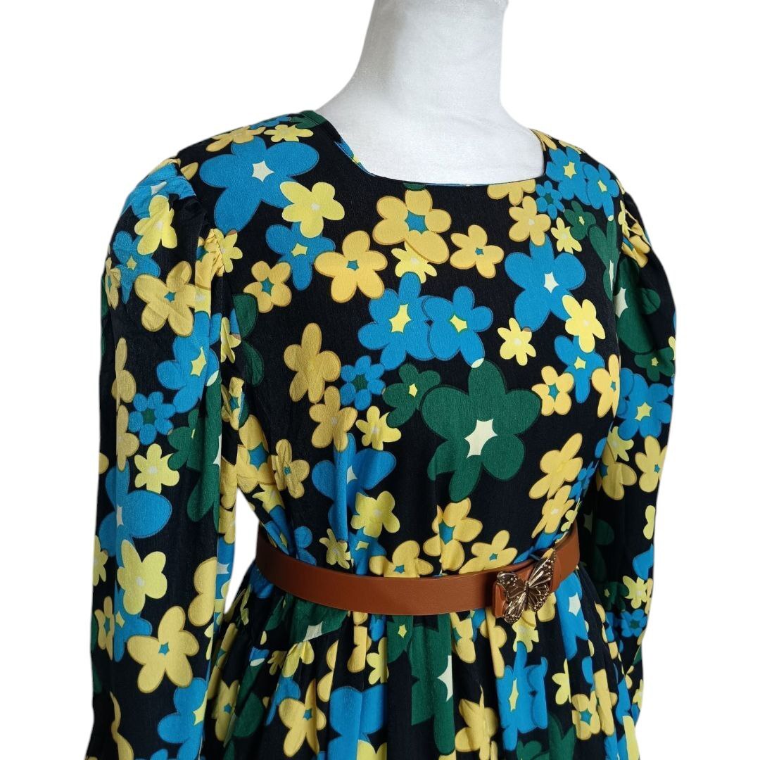 Tiered Floral Midi Dress