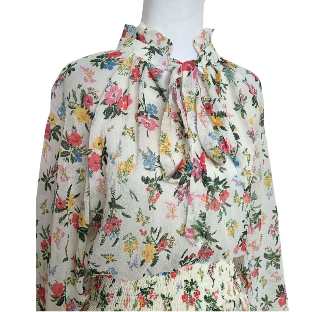 Floral Mock Neck Mini