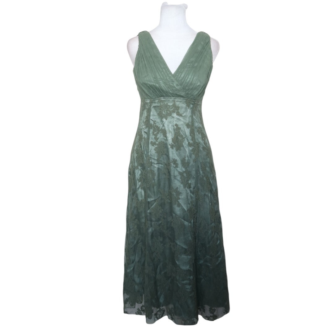 Satin Sage Dress