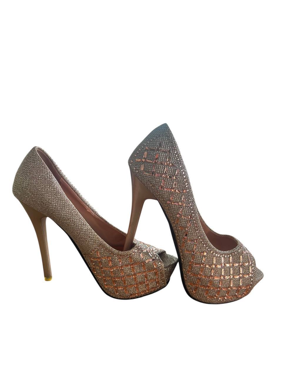 Rose Gold Peep-Toes