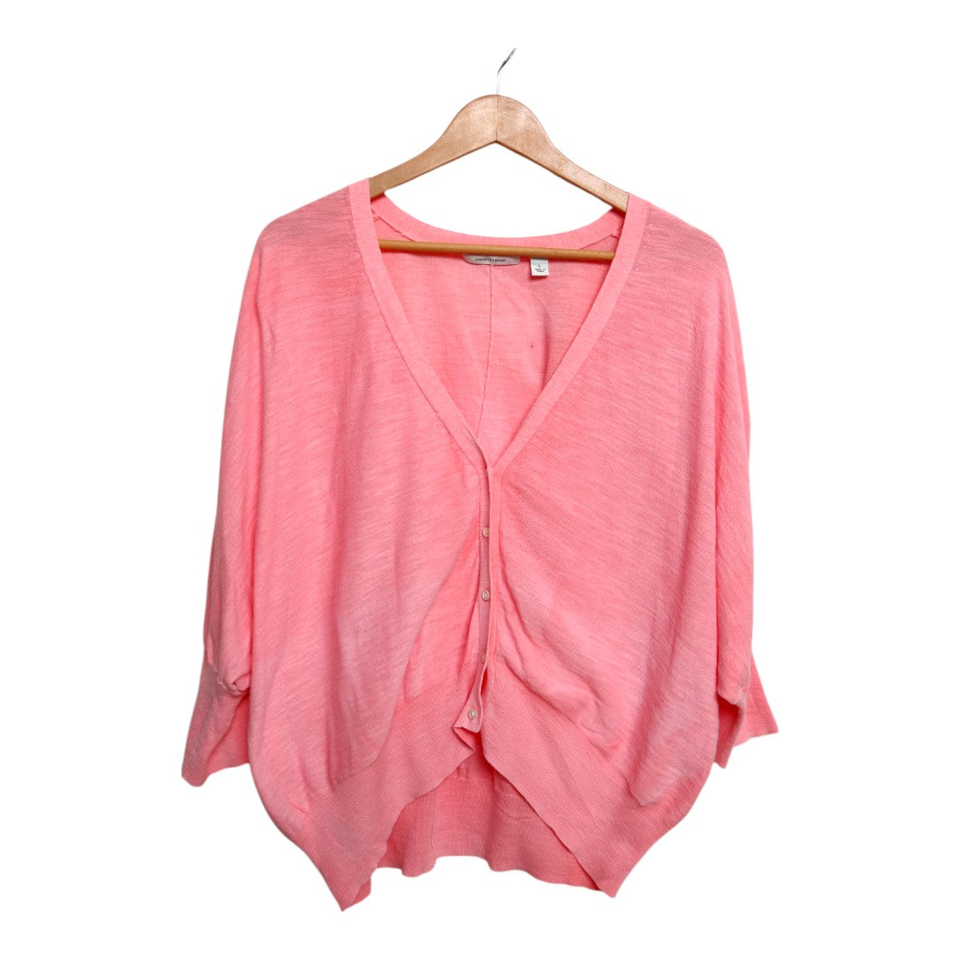 Pink V-Neck Cardigan