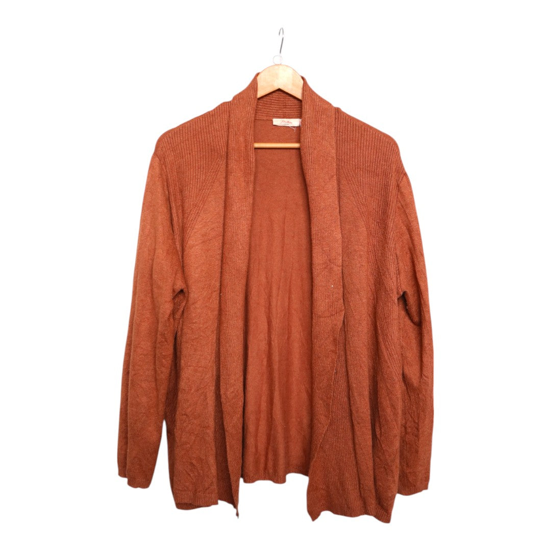 Rust Drape Cardigan