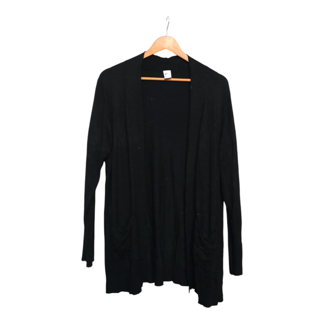 Black Minimalist Cardigan