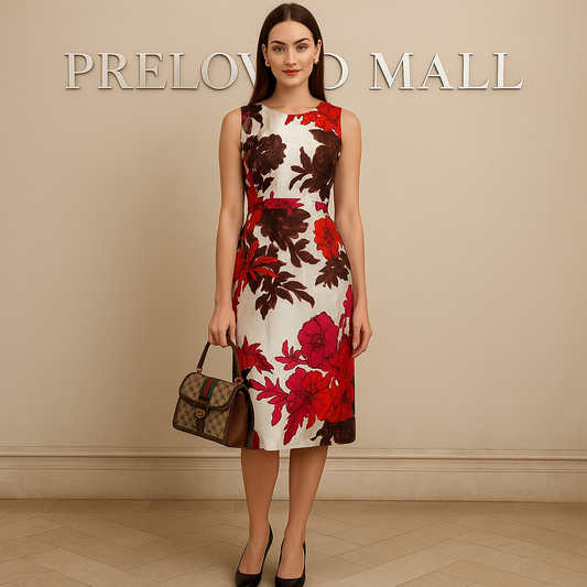 Belted Floral Dress