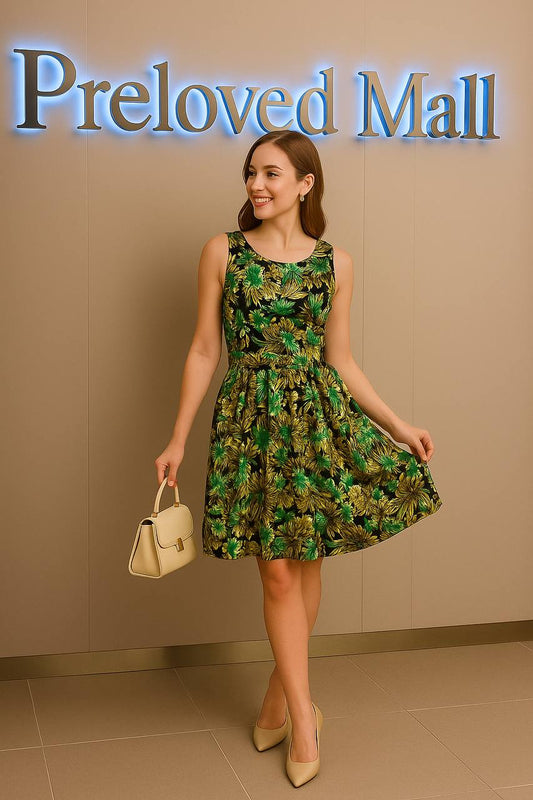 Floral Print Sleeveless Dress