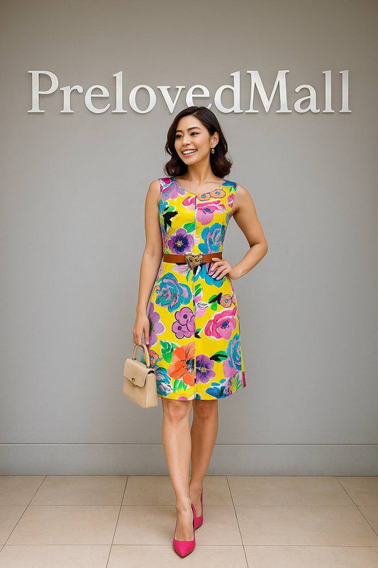 Yellow Floral Mini Dress