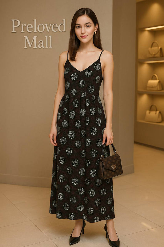 Black Floral Midi Sundress