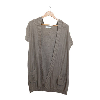 Beige Pocket Cardigan