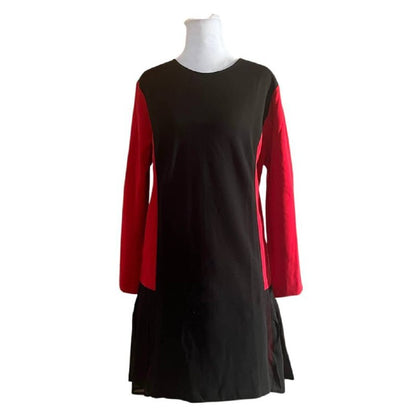 Black and Red Block Dress