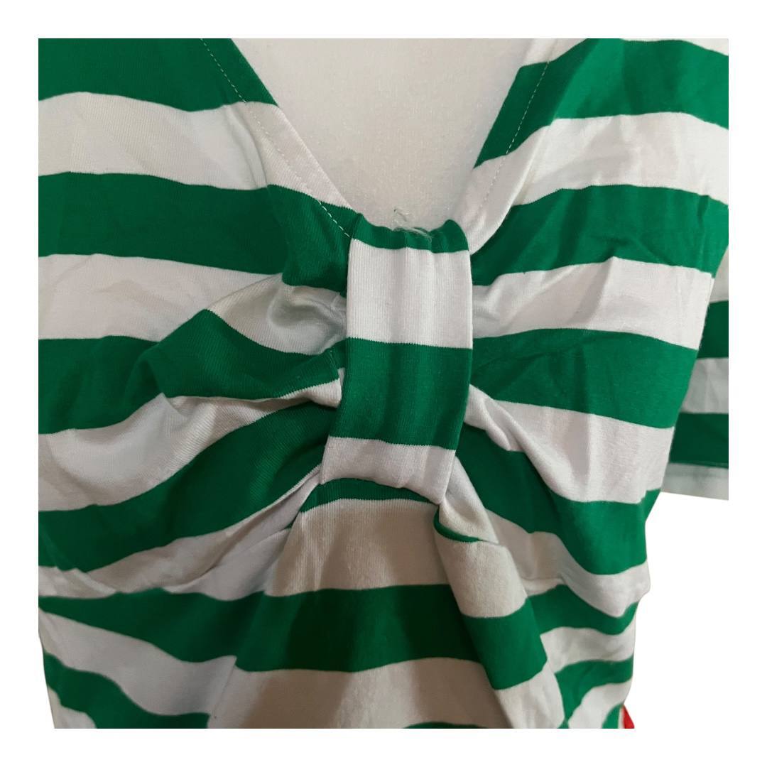 Festive Cat-Themed Knotted Dress