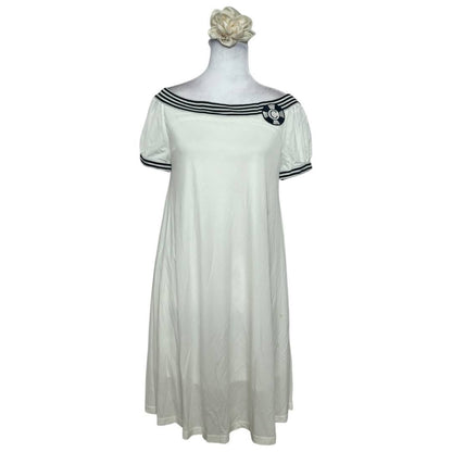 Vintage Sailor White Dress