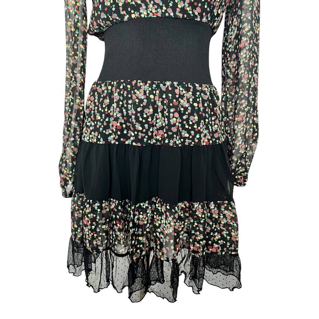Floral Bohemian Long-Sleeve Dress