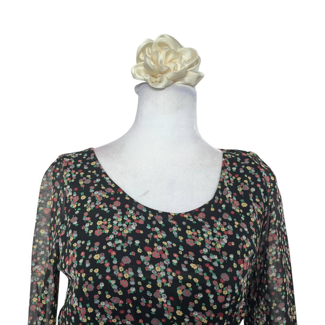 Floral Bohemian Long-Sleeve Dress