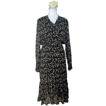 Black Floral Maxi Dress