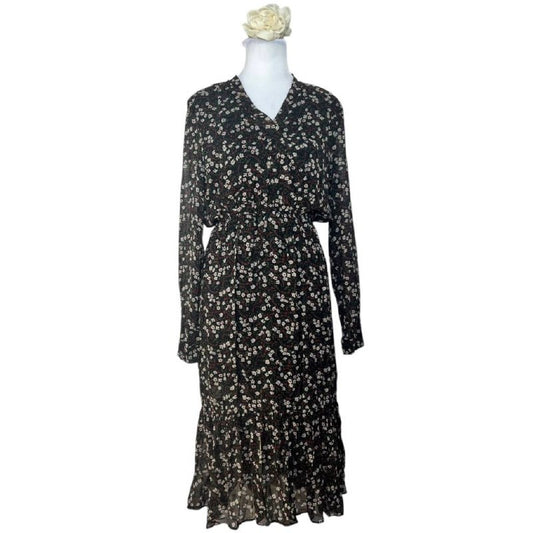 Black Floral Maxi Dress
