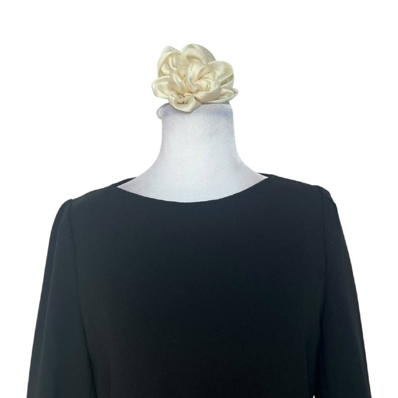 Black Peplum Lace Dress