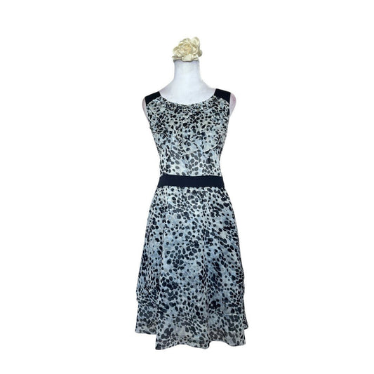 Gray and Black Animal Dress