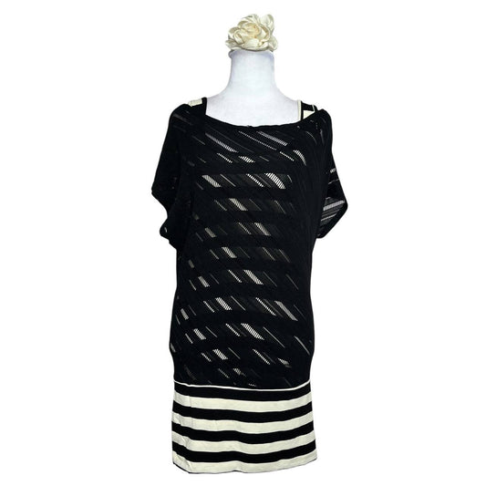 Black and white Striped Fashion