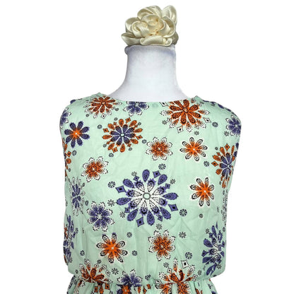 Floral Print Sleeveless Dress