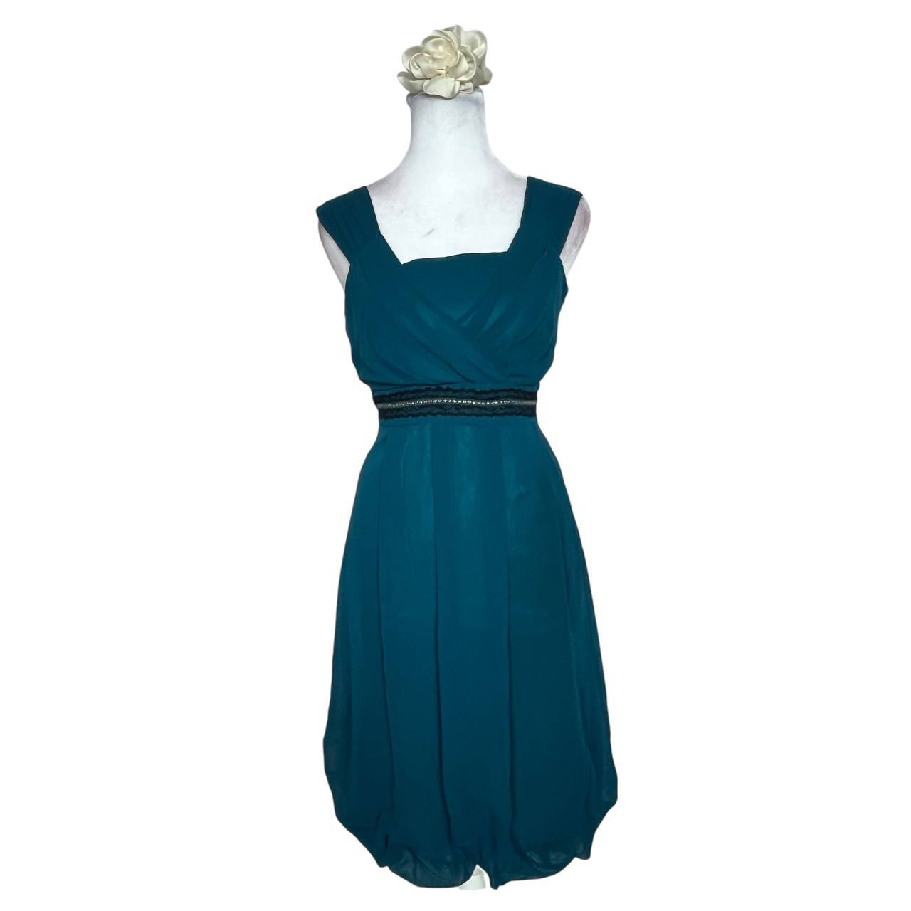 Teal Bubble Hem
